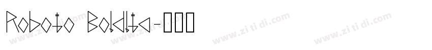 Roboto Boldlta字体转换